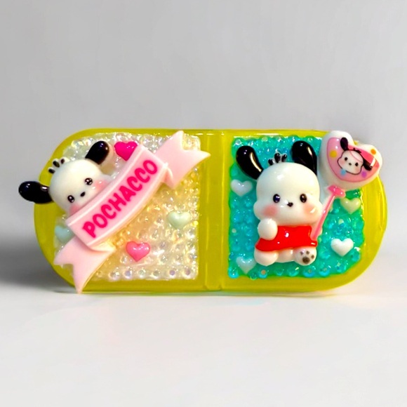 Other - Decoden Mini Pill Box, Pochacco Kawaii Junk Case Style Travel Size, Sanrio